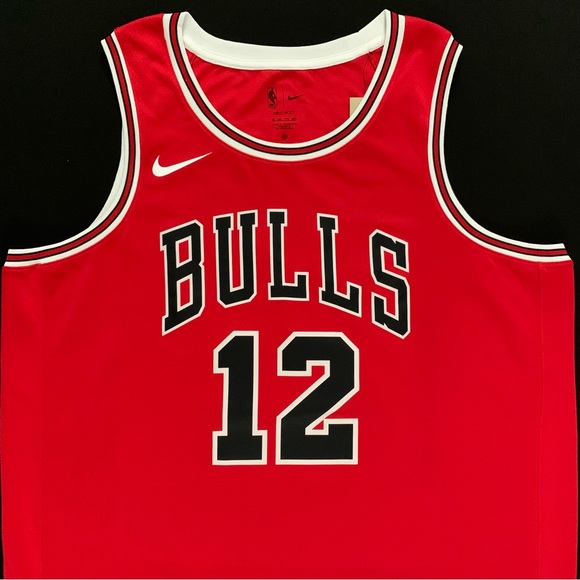 SOLD NWT Nike Ayo Dosunmu Chicago Bulls #12 Red Icon Swingman Jersey 56 Mens XXL - Picture 1 of 9